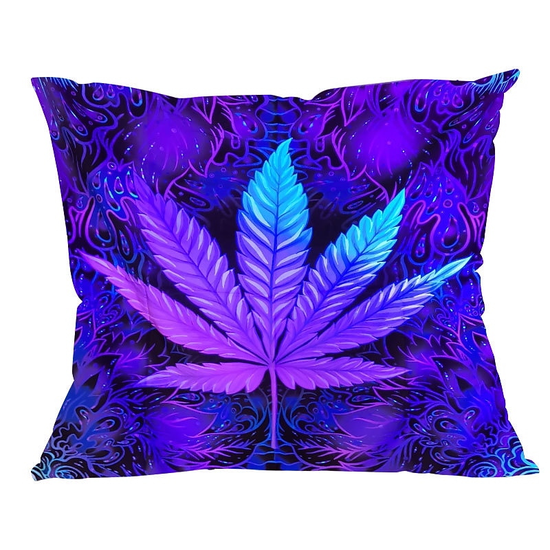 Capa de almofadas decorativas com luz negra, 1 peça que brilha no escuro, psicodélica, trippy, macia, quadrada, fronha para quarto, sala de estar, sofá, cadeira de 2025 por $13.99 –P6