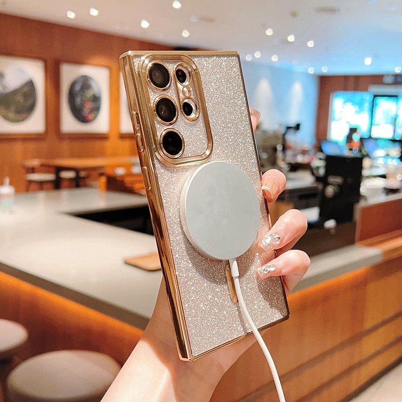telefono Custodia Per Samsung Galaxy S24 S23 Ultra Plus S23 S22 S22 Plus Ultra S21 S21 Ultra Plus S25 Ultra Per retro Custodia ad adsorbimento magnetico Con Magsafe Supporta la ricarica wireless Non del 2025 a $15.99 –P9
