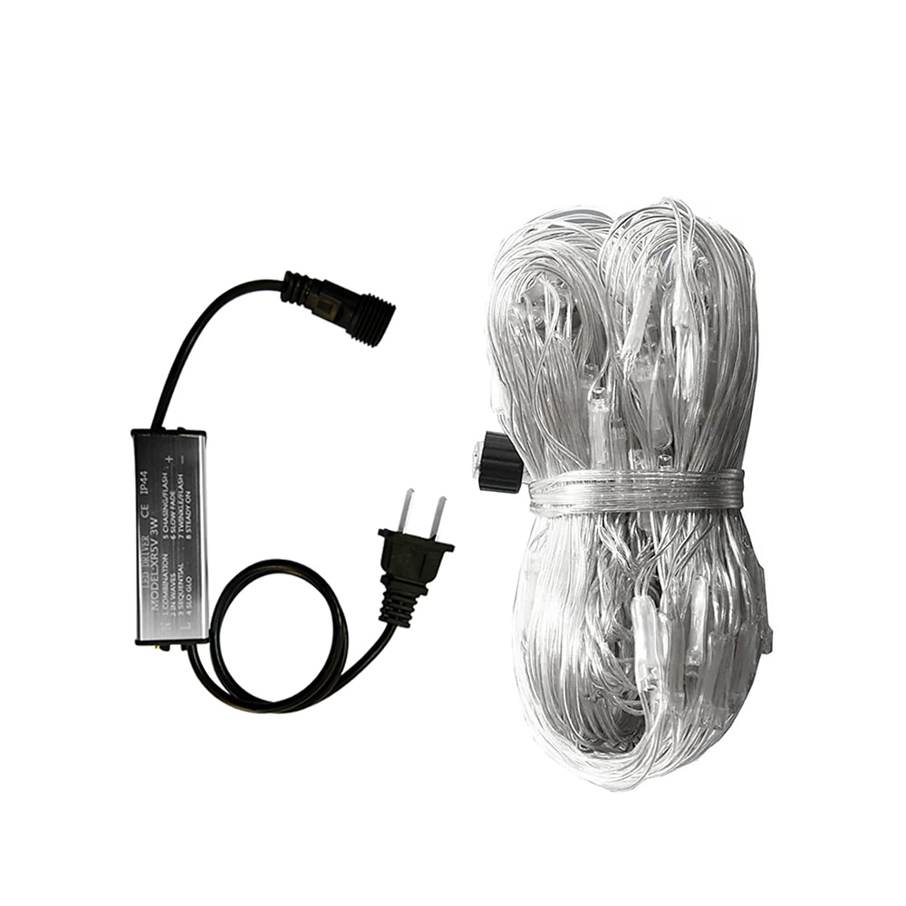Cadena de luces LED de malla atrapasueños de 1,5 x 1,5 x 3 x 2 pulgadas, cielo estrellado, hierba, luz decorativa navideña, luz de ambiente para acampar al aire libre, fiesta navideña, 1 juego 2025 - $35.99 –P9