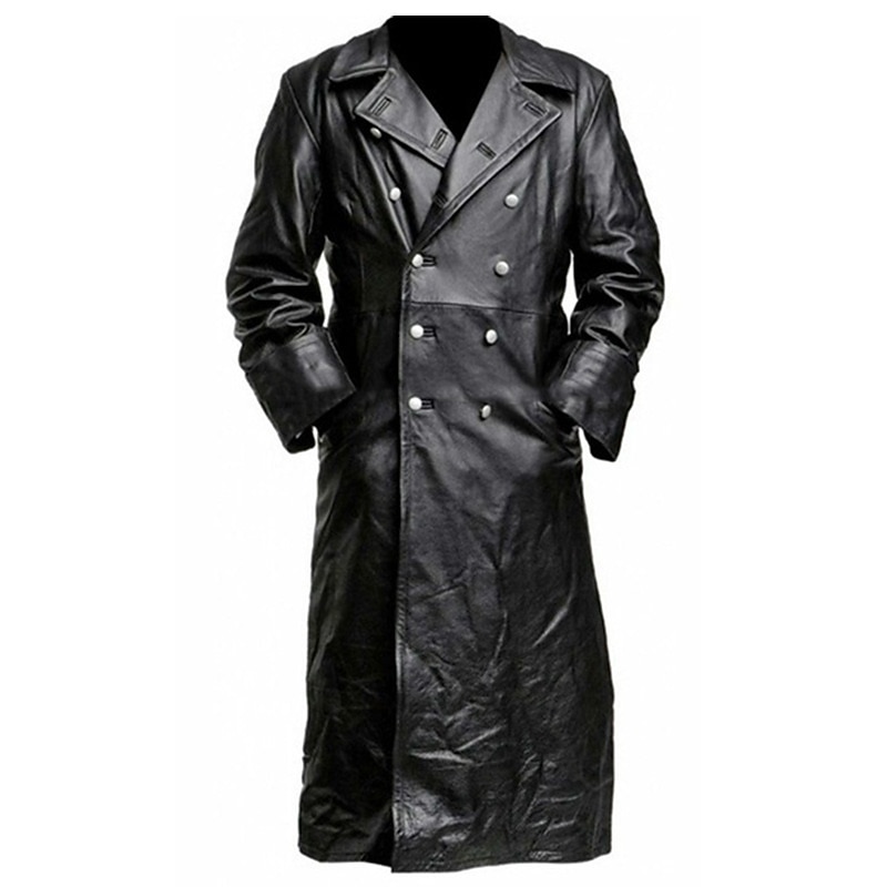 Per uomo Giacca in Ecopelle Cappotto Invernale Giacca di transizione Cappotto da marinaio Trench Ufficio & Carriera Abbigliamento quotidiano Inverno PU Calore Termico Antivento Capispalla del 2026 a $67.99 –P7