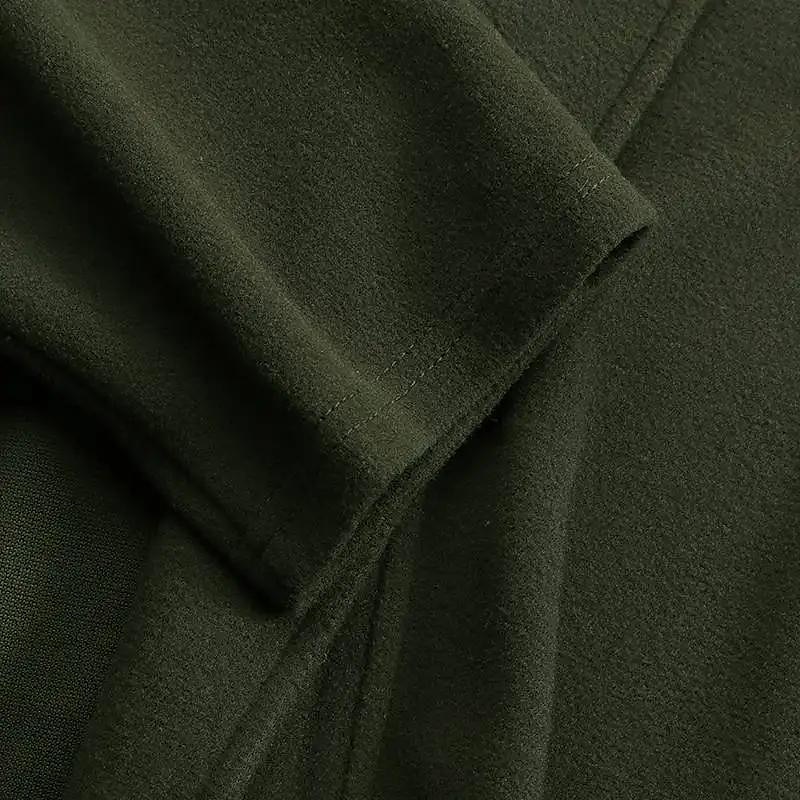 Women's Long Coat Overcoat Open Front Trench Coat Warm Winter Coat Long Sleeve with Pockets Oversize Black Army Green Gray 2025 - $53.99 –P6