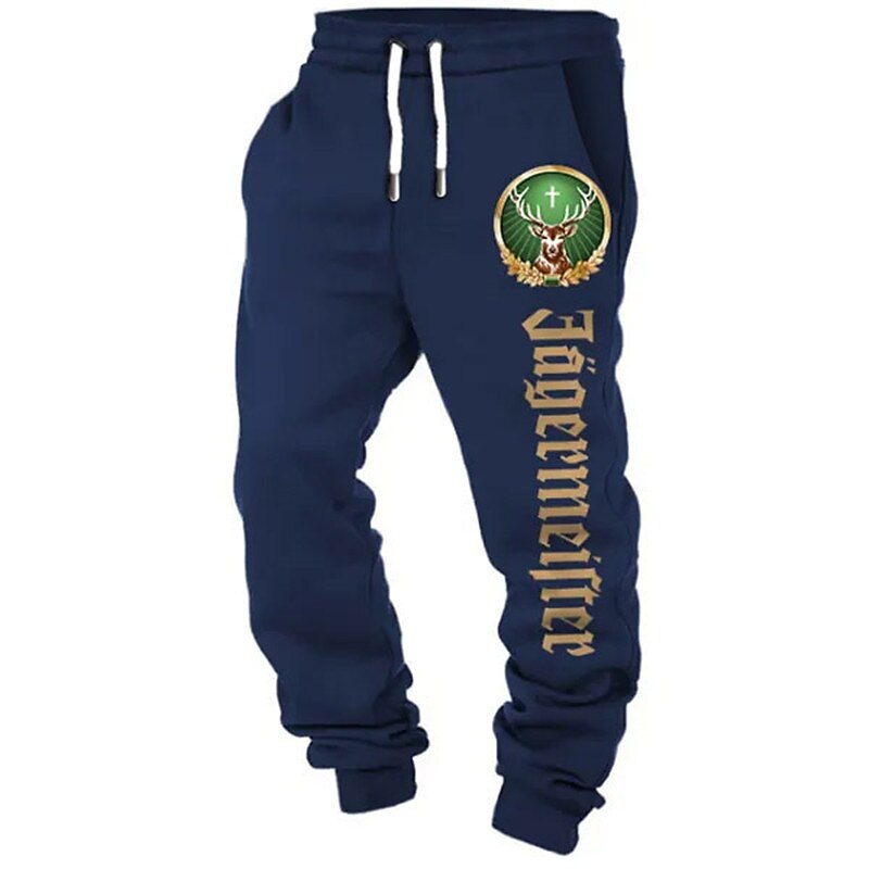Alfabetico Informale Per uomo Stampa 3D Pantaloni della tuta Jogging Pantaloni Esterno Strada Casual / quotidiano Poliestere Nero Bianco Blu marino S M L Vita normale Elasticità Pantaloni del 2025 a $25.99 –P5