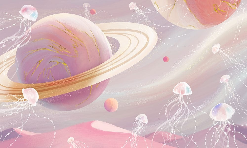 3d muurschildering behang zonnestelsel galaxy planet muursticker die print peel en stick verwijderbare pvc/vinyl materiaal zelfklevend/lijm vereist muur decor muurschildering voor woonkamer slaapkamer 2025 - $43.99 –P9