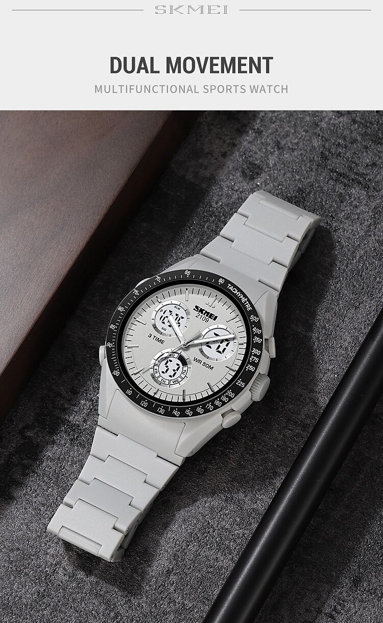SKMEI Men Digital Watch Fashion Casual Wristwatch Luminous Stopwatch Alarm Clock Countdown TPU Watch 2025 - $31.99 –P5