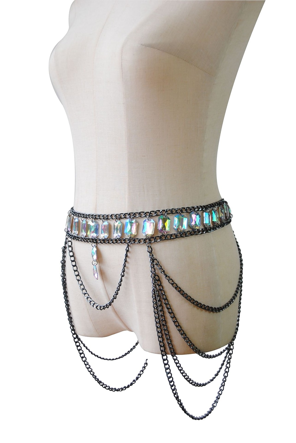 Körperkette Taillengürtel Taillengürtel Metallisch Glitzern Sexy Legierung Für Disco Cosplay Karneval Damen Modeschmuck Modeschmuck 2026 - $23.99 –P10