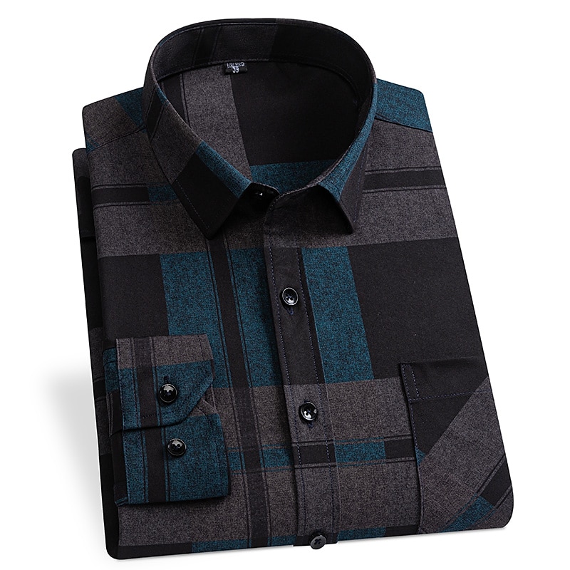 Herren Kariert / Gestreift / Zickzack / Rund Quinceañera & Der 16te Geburtstag Geschäftskleidung Hellgelb Schwarz Rot Blau Langarm Umlegekragen Ganzjahres Bekleidung Schnalle 2025 - $31.99 –P3