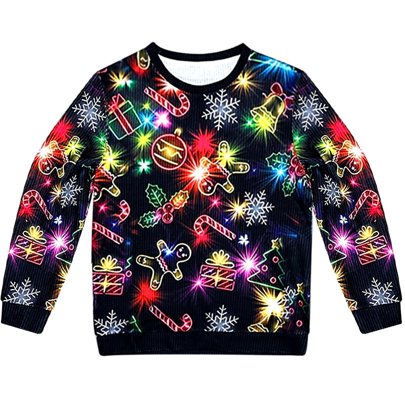 maglione natalizio brutto maglioni da uomo rock fiocco di neve pan di zenzero pullover maglione maglieria maglia capodanno maglione esterno quotidiano vacanza manica lunga girocollo autunno inverno del 2025 a $39.99 –P4