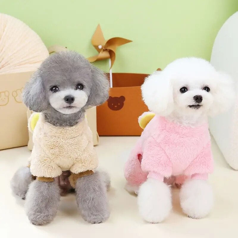 Cachorros Gatos Macacão Estilo bonito Casual Inverno Quente Respirável Macio Lavável Confortável Ao ar livre Casual / Diário Roupas para cães for Bichon Frise Pomerânia Animais de Pequeno Porte de 2025 por $18.99 –P2