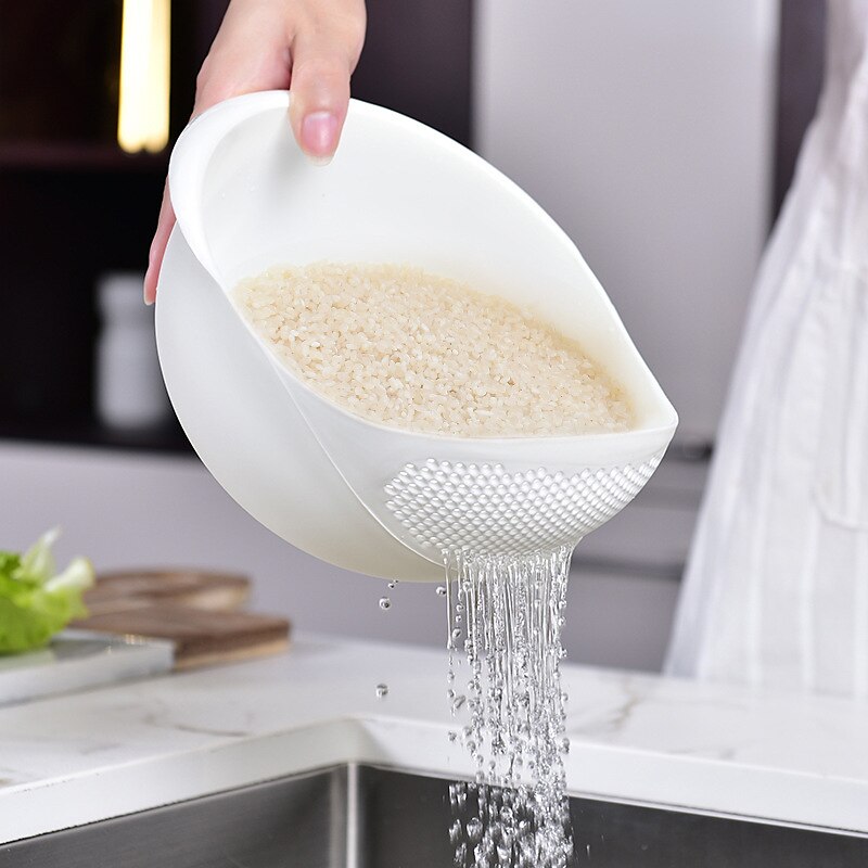 1 ciotola per frutta in plastica per lavare il riso con colino: lava in modo efficiente piccoli chicchi e utensili da cucina. del 2025 a $11.99 –P2