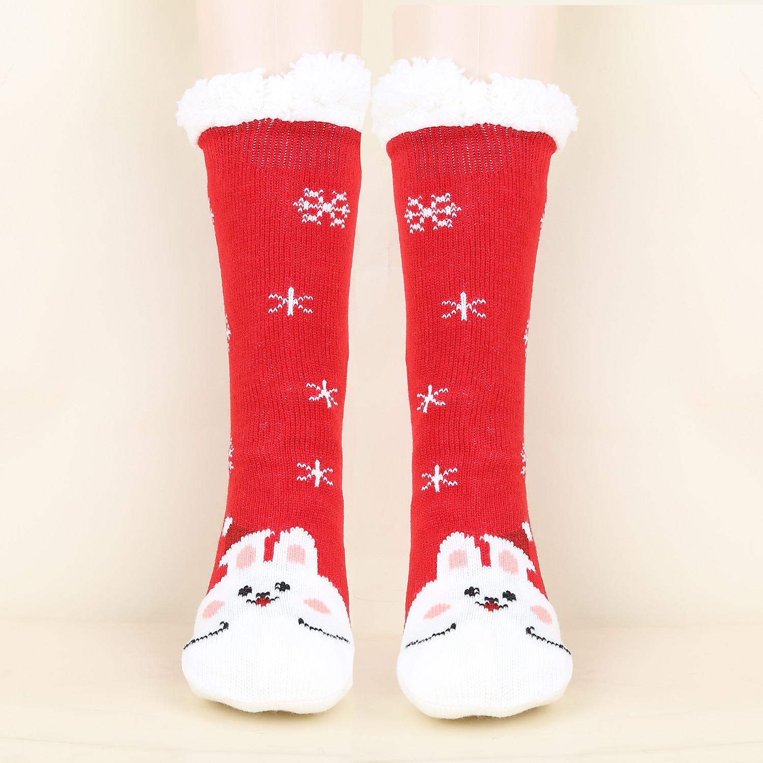 Papá Noel Artículos Para Celebrar la Navidad Calcetines de Navidad Hombre Mujer Navidad Nochebuena Estilo lindo Calcetines 2025 - $15.49 –P16