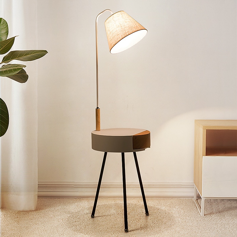 Lampadaire Lampes ambiantes Moderne contemporain / Style nordique Source d'alimentation LED Pour Salle de séjour / Bureau / Bureau de maison Bois 90-240V Noir / Blanche de 2025 ? $438.09 –P5