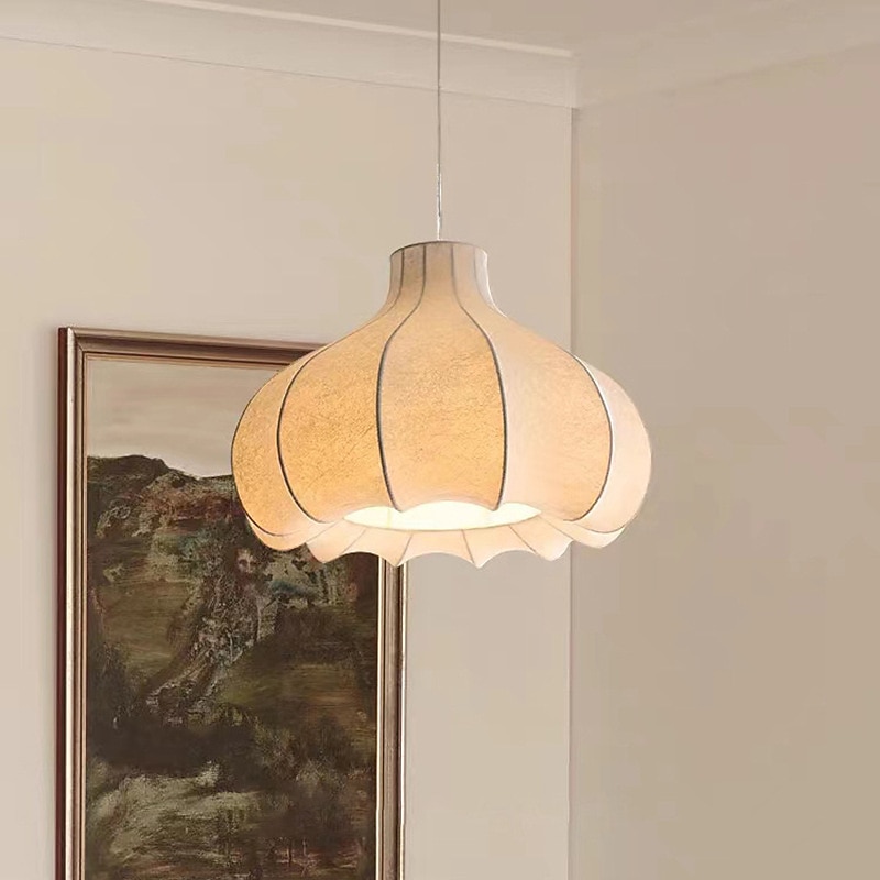 lampadario a sospensione a led splendida lampada a sospensione in metallo di seta romantico apparecchio di illuminazione montato per la camera da letto del ristorante catena regolabile del 2025 a $549.99 –P4