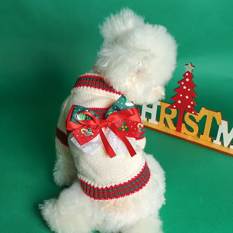 Chien Chat Sweat-shirt Costume de Noël Tenue de Noël Soirée Décontractées Hiver Chaud Respirable Doux Lavable Confortable Noël Extérieur Casual Quotidien Vêtements pour chiens for Bichon Frisé Loulou de 2025 ? $20.99 –P1