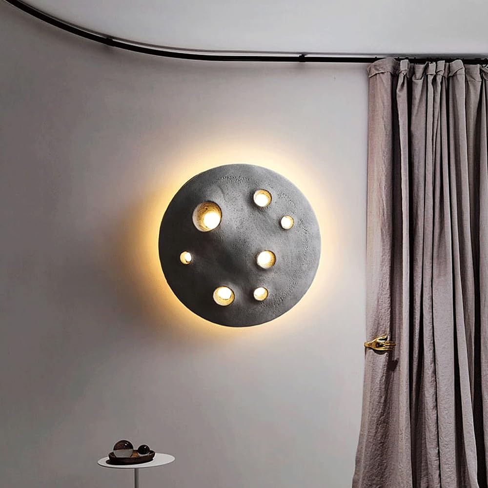sement vegglampe belysning utendørs innendørs måne overflate form design barnerom nattlampe vanntett ip65 dekor vegglampe til soverom stue hotell villa 2025 - $282.09 –P4