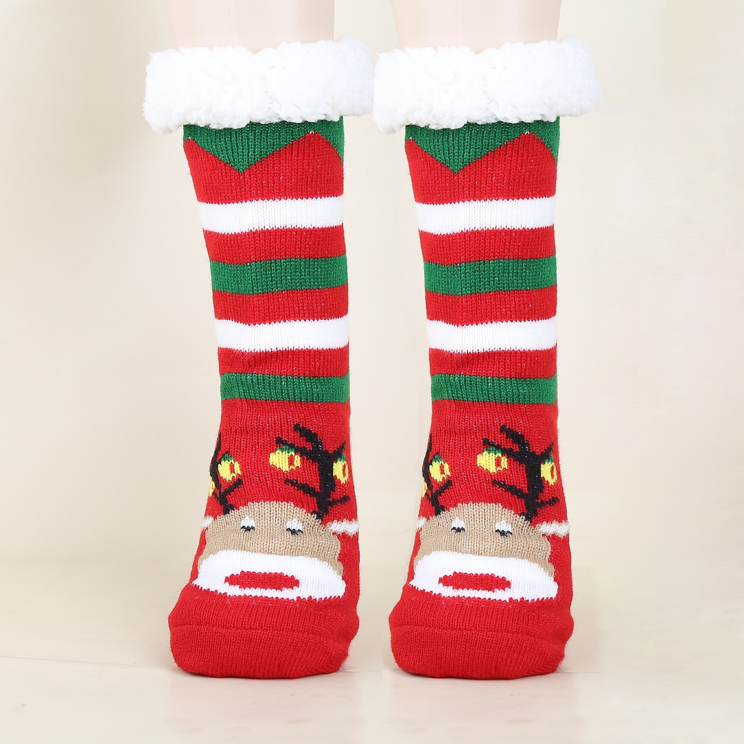Papá Noel Artículos Para Celebrar la Navidad Calcetines de Navidad Hombre Mujer Navidad Nochebuena Estilo lindo Calcetines 2025 - $15.49 –P15