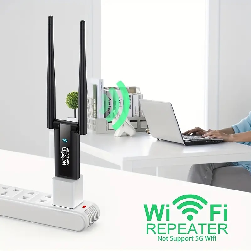 2025年 ワイヤレス wifi 信号アンプ 300mbps 2.4 グラムポータブル信号ブースターリピータ usb 電源ハイパワー wifi ホットスポットエクステンダーコンピュータオフィス屋内 コレクション – $17.99 –P4