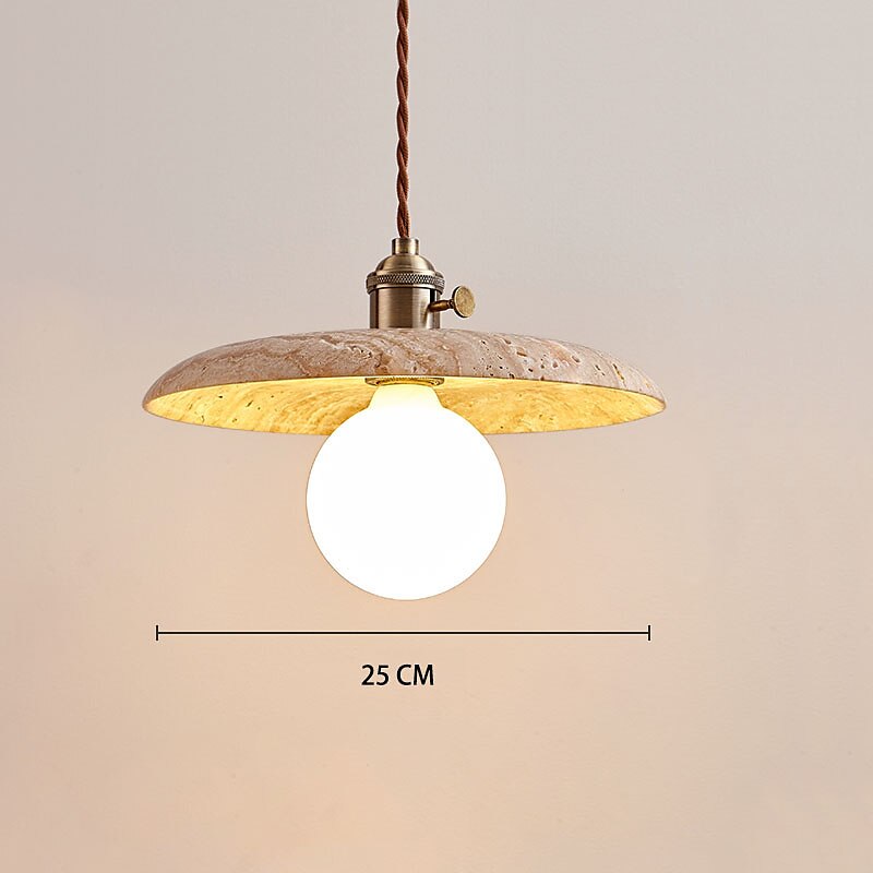 Lampade a sospensione1 luce, semplice lampada a sospensione con cavo regolabile in travertino giallo e27, lampadario decorativo per la casa, per isola cucina corridoio fattoria del 2025 a $205.99 –P3