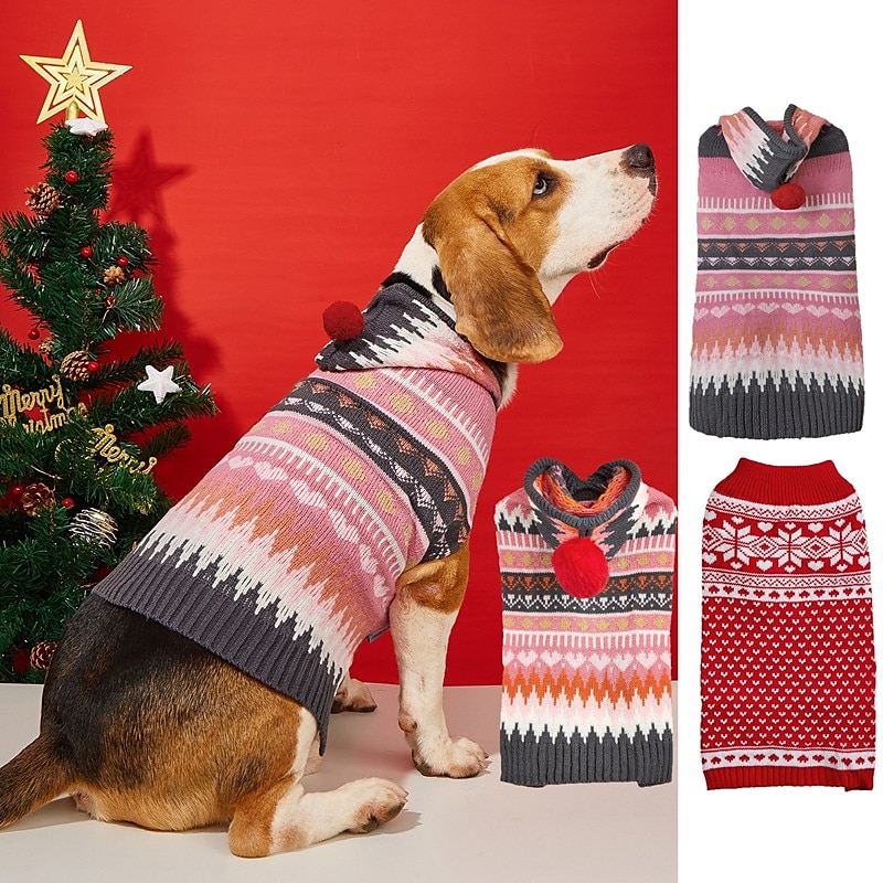 Câini Pisici Pulovere Jumper Petrecere Casual Iarnă Respirabil Απαλό Lavabil Comfortabil Crăciun În aer liber Casul / Zilnic Îmbrăcăminte pentru câini for Bichon Frise Pomeran un Animalut Fluture 2025 - $18.99 –P1