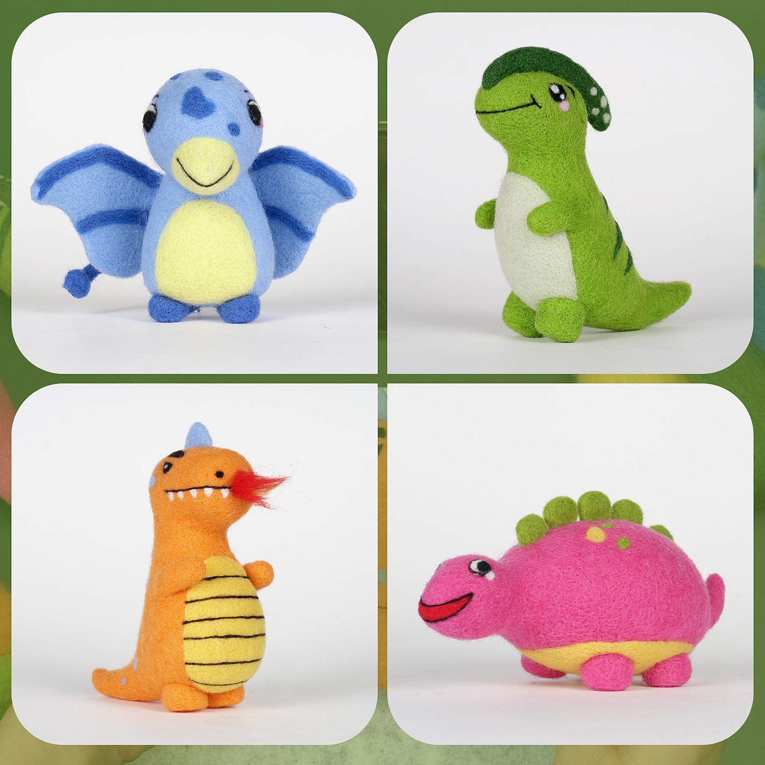 1 set feltro di lana poke fun aghi da infeltrimento forniture per infeltrimento ad ago per bambini kit per infeltrimento ad ago giocattoli per bambini feltro di lana poke musica confezione di materiali fai da te simpatico cartone animato dinosauro bambino del 2025 a $46.99 –P2