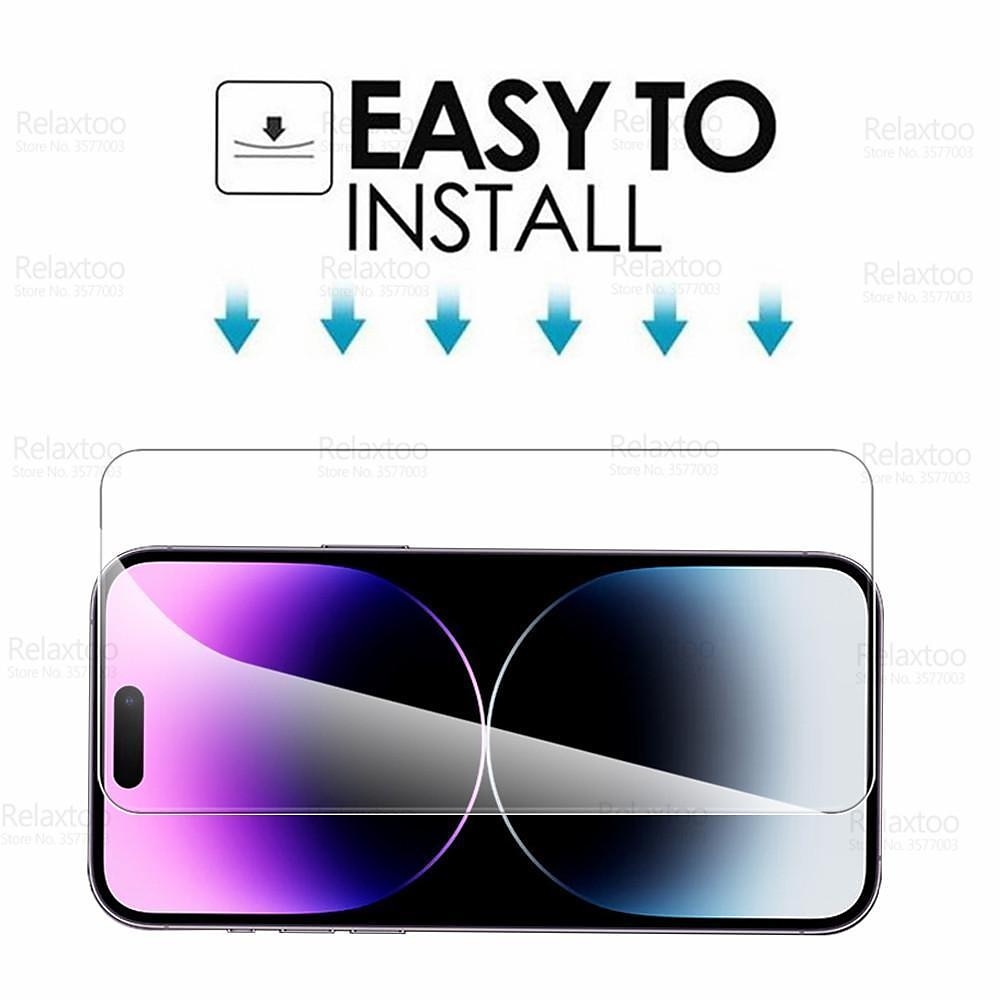 5 db Képernyővédő fólia Kompatibilitás Apple iPhone 16 iPhone 15 Pro Max 14 Plus 13 12 11 Pro Max Edzett üveg 9H erősség Anti-ujjlenyomat Nagyfelbontású (HD) Robbanásbiztos 3D Touch kompatibilis 2025 - $11.99 –P4