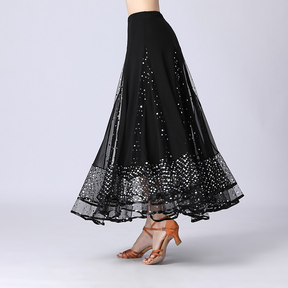 Ballroomdansen Rokken Prints Gesplitst Tule Dames Prestatie Opleiding Hoog Polyester 2026 - $58.99 –P4
