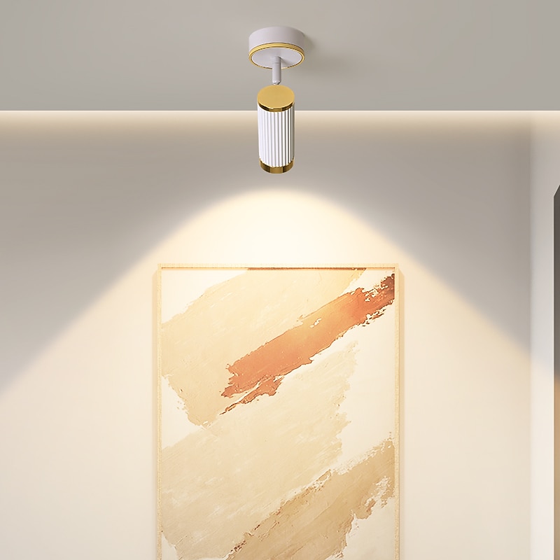 Lampy sufitowe led do salonu, reflektory lampy sufitowe obrotowe oświetlenie szynowe 1/2/3/4 głowice reflektory sufitowe sklep odzieżowy 2025 - $280.79 –P5