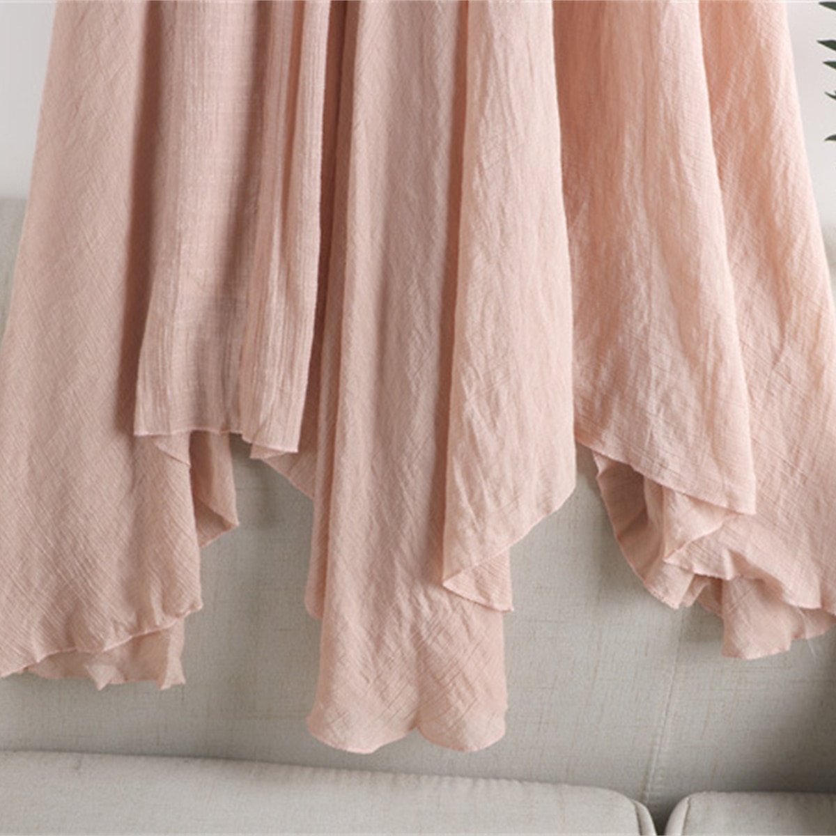 Women's Skirt A Line Swing Fashion Casual Maxi High Waist Skirts Solid Colored Ruched Irregular Hem Vacation Causal Light Blue Black White Pink Spring & Summer Cotton 2025 - $21.99 –P16