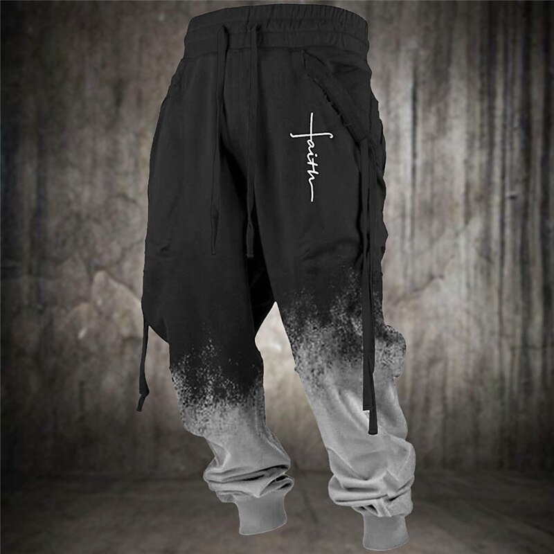 Fede Vintage Per uomo Stampa 3D Pantaloni della tuta Jogging Pantaloni Esterno Strada Casual / quotidiano Poliestere Nero Blu Marrone S M L Vita normale Elasticità Pantaloni del 2025 a $29.99 –P4