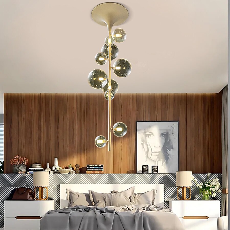 LED Chandeliers 6/7/10 Heads Cluster Globle Design Balloon Design Chandeliers for Dining Room Bedroom Pendant Lamps 110-240V 2025 - $498.69 –P17