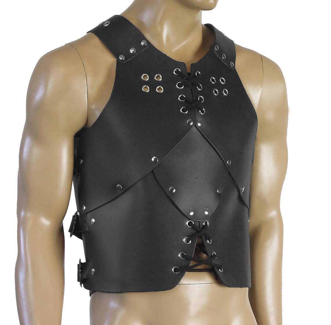 Retro Antiguo Medieval Renacimiento Armas y Armaduras Armadura de Hombro Guardia de pecho Guerrero Caballero Vikingo Disfraz Unisexo Vikingo Víspera de Todos los Santos Carnaval Rendimiento LARP 2026 - $79.99 –P4