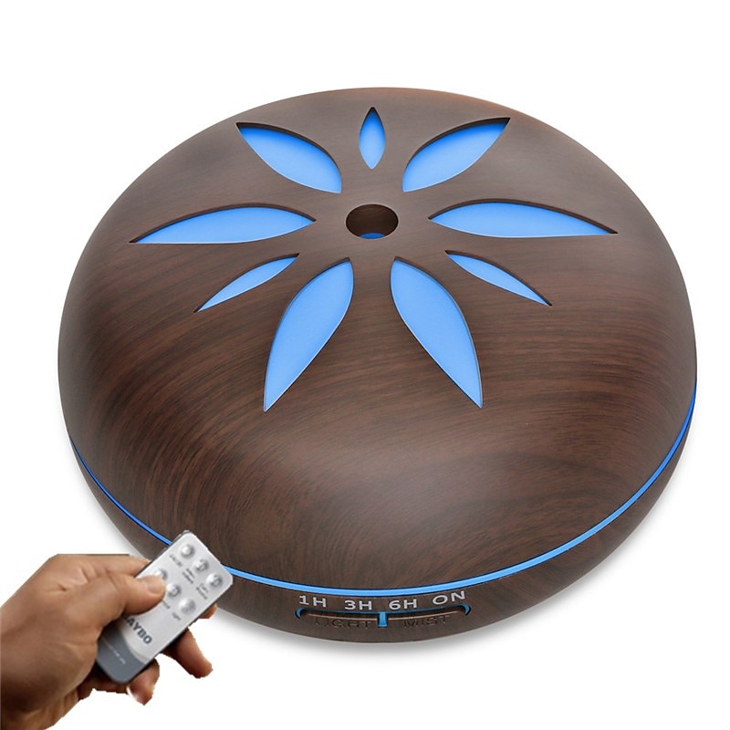 Large Capacity Wooden Essential Oil Diffuser with Remote - Ultrasonic Humidifier for Home and Office - Aroma Diffuser for Air Freshener and Humidification 2025 - $33.99 –P7