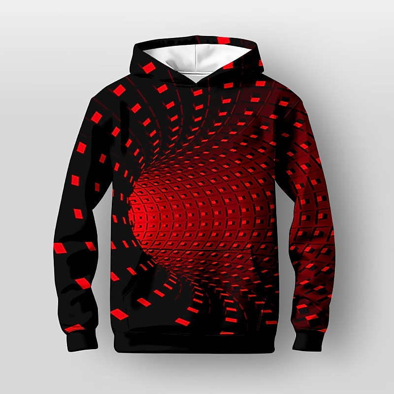 Pojkar 3D Grafisk Huvtröja Pullover Långärmad 3D-tryck Höst Vinter Mode Streetwear Häftig Barn 3-12 år Huva Utomhus Ledigt Dagligen Normal 2025 - $18.99 –P5