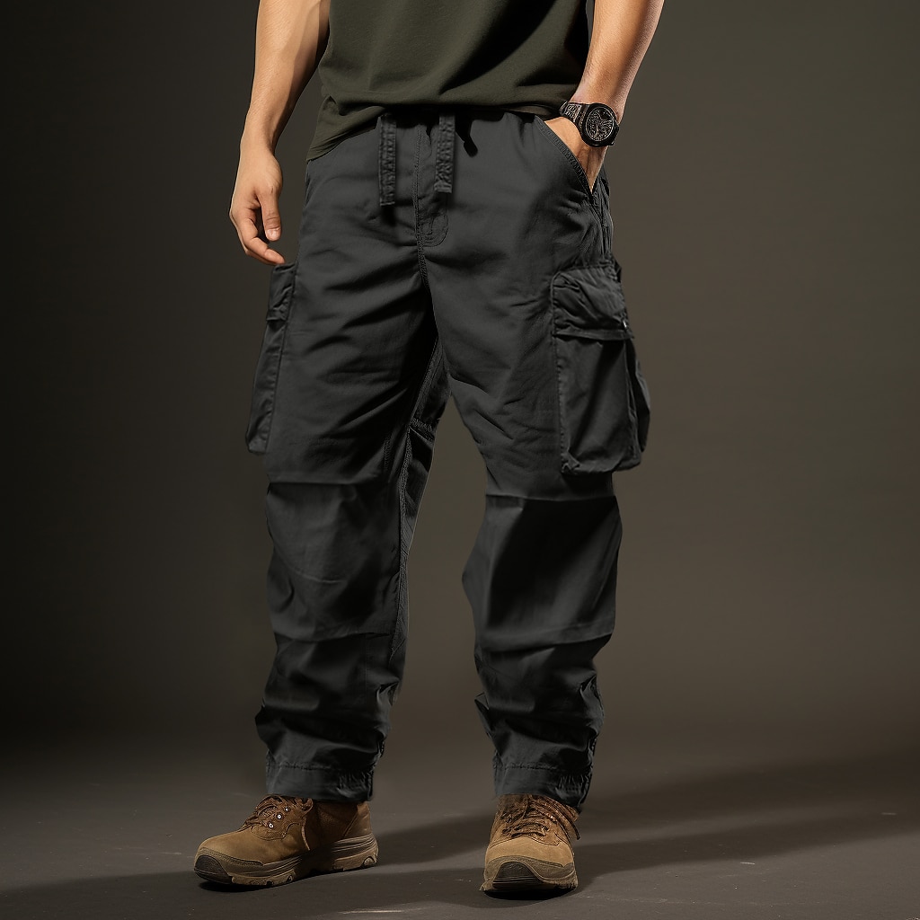 Military Black Cargo Pants Men | Cargo Pants Military Style Men - 6 Multi  Pocket - Aliexpress