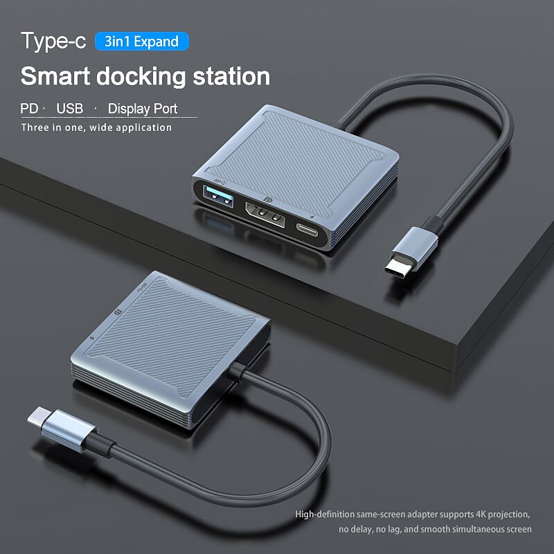 Multifunctional Dock Micro Otg 3 In 1 Usb Type C 3.1 To 2 C/Type Usb 3.0 Dock Hub For Macbook Pro 2025 - $28.99 –P6