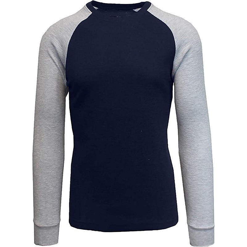 Herre T skjorte T-skjorte Langermet skjorte Langermet Crew-hals Høst vinter Fargeblokk Raglan erme Mote Designer Grunnleggende Lapper Feriereise Gate Ut på byen Mørkerød Svart Hvit Topp T-skjorte for 2025 - $12.49 –P9