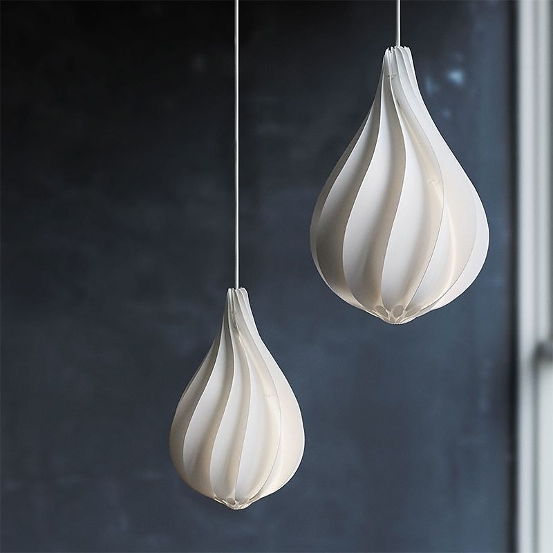 lampada a sospensione a forma di bocciolo danese paralume in acrilico lampada a sospensione lunghezza 20*35 cm/25*42 cm altezza pendente a led può essere utilizzato per cucina isola camera da letto del 2025 a $205.99 –P6