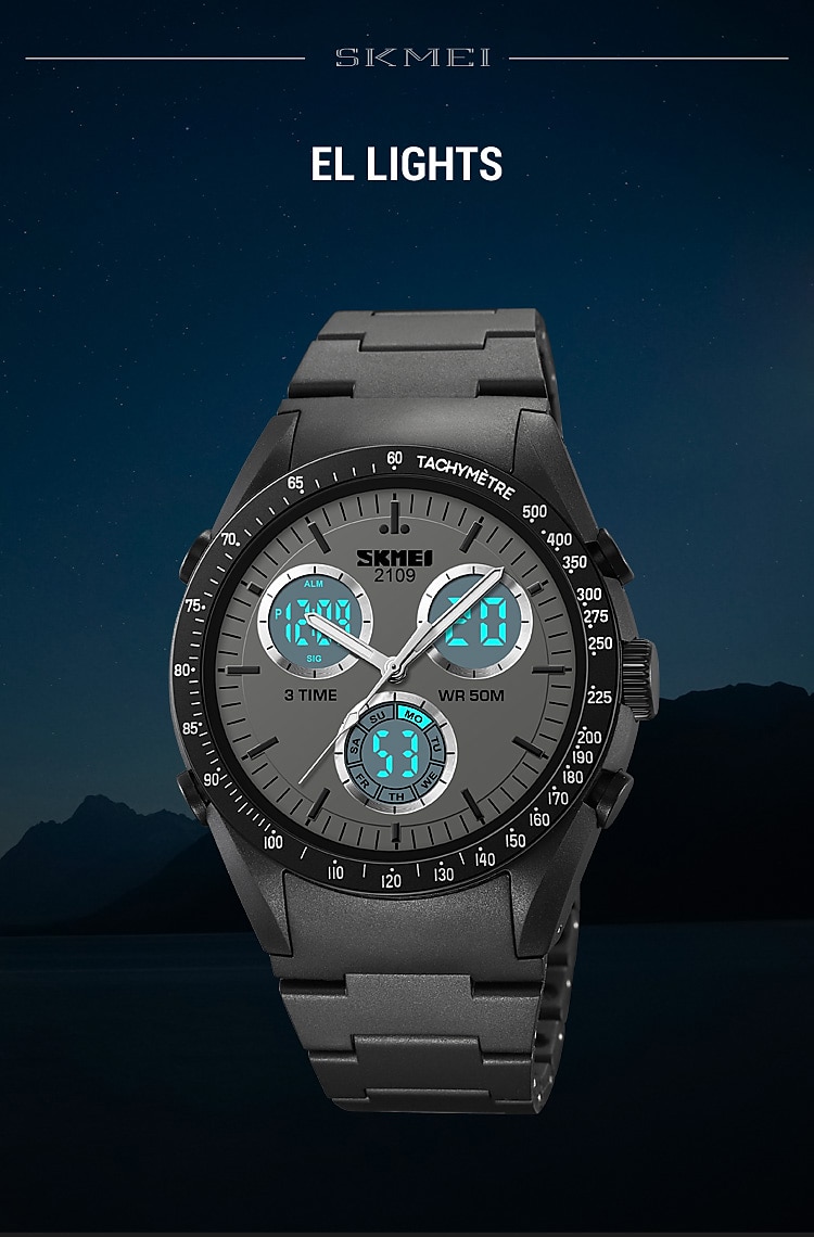 SKMEI Men Digital Watch Fashion Casual Wristwatch Luminous Stopwatch Alarm Clock Countdown TPU Watch 2025 - $31.99 –P8