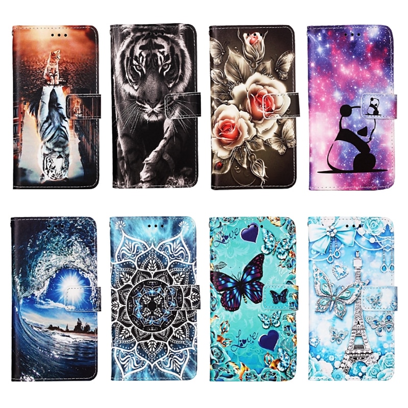 telefono Custodia Per Samsung Galaxy S24 S23 S22 S21 S20 Plus Ultra A54 A34 A14 A12 A32 Samsung A13 5G S25 Ultra Per retro Porta carte di credito Con supporto A calamita con cinturino da polso Retrò del 2025 a $19.99 –P1