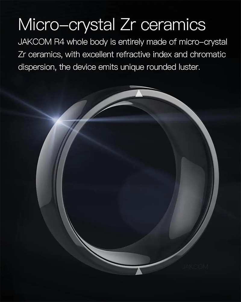 2025年 NFC ID IC スリーインワン機能統合 Android iOS デュアルシステムをサポート 128g ストレージ セラミックボディ jakcom r4 スマートリング コレクション – $46.99 –P8