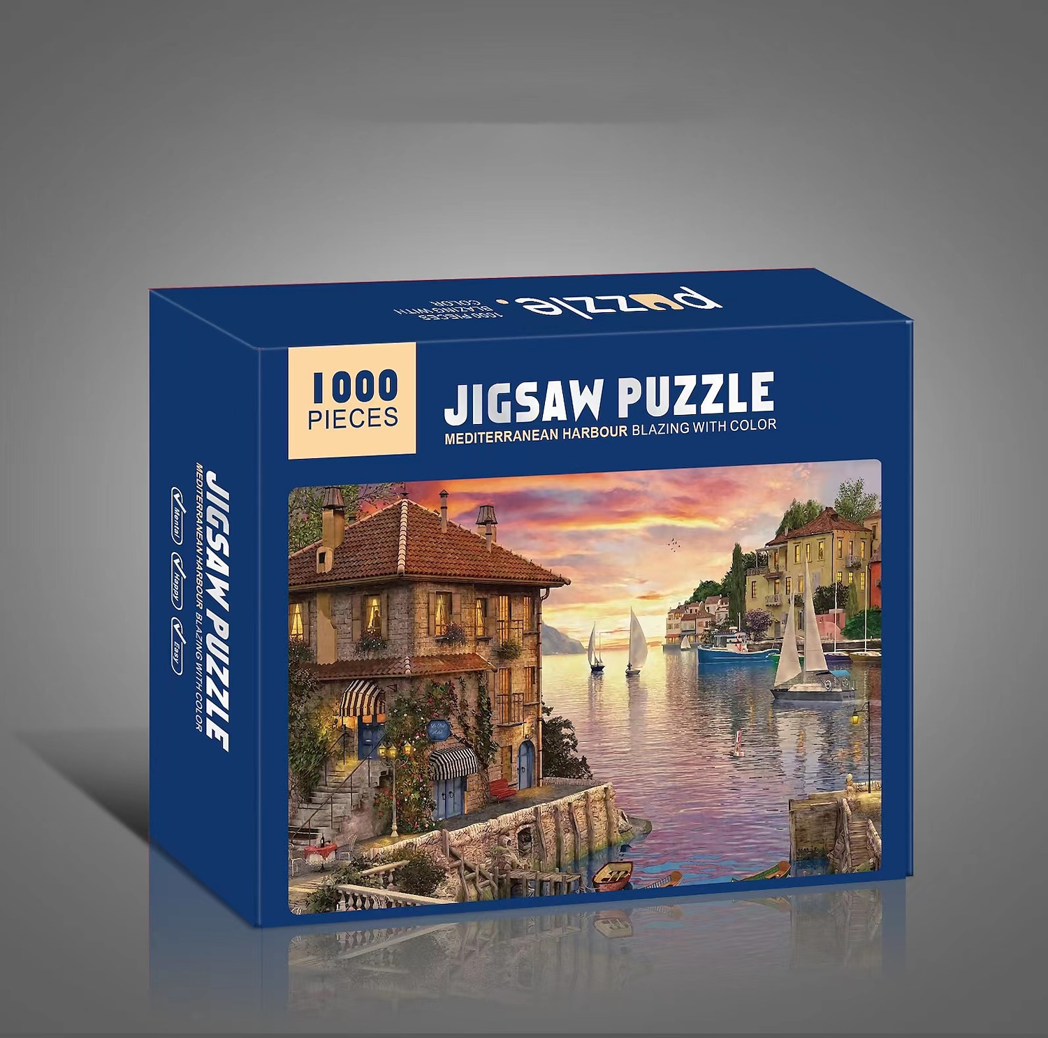 creativo 1000 pezzi di carta bianca piatta carta addensata puzzle circolare luna amore mare puzzle giocattolo per adulti del 2025 a $31.99 –P19