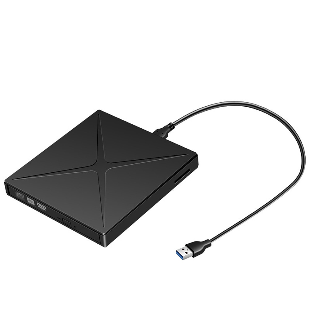 extern dvd-enhet/cd-enhet för bärbar dator usb 3.0 bärbar cd dvd/rw-enhet dvd-spelare för bärbar cd-rom-brännare med 3 usb-portar och tf/sd-kortplatser optisk diskenhet för stationär mac pc 2025 - $39.99 –P2