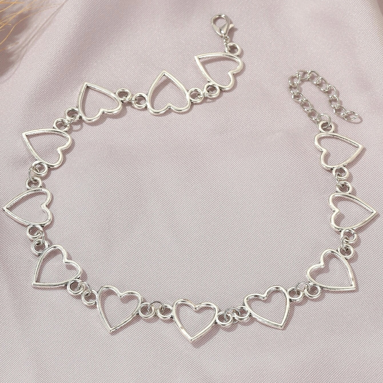 Kedje Halsband Hängehalsband For Dam Bröllop Fest / Kväll Födelsedagsfest Legering Fint Hjärta Stjärna 2025 - $7.49 –P2