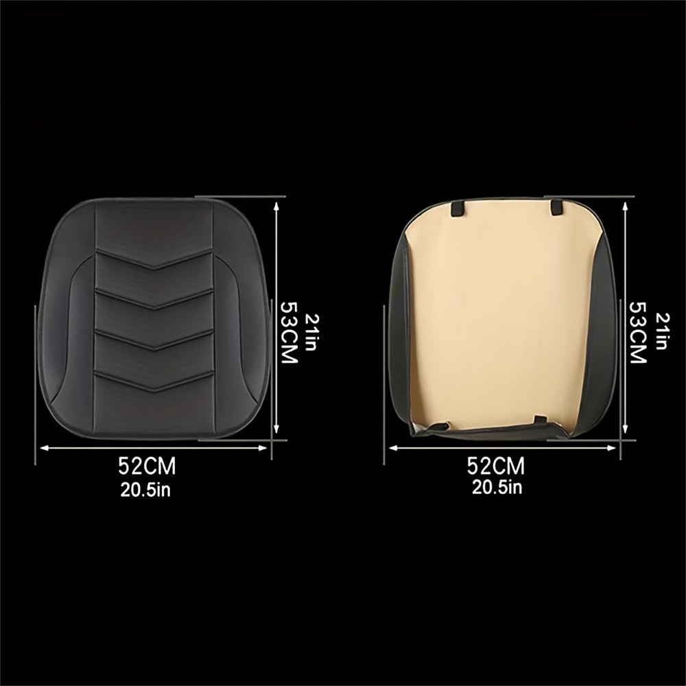 Luxury Car Seat Protection Single Seat Fully Surrounded Breathable PU Leather Car Seat Cover For Most Sedan SUV Universal All Seasons 2026 - $29.99 –P5