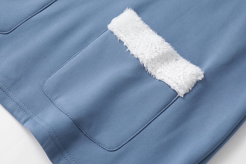 Conjunto de 2 Peças de Calças Quentes Femininas Moda Moleton Calças de Flanela Calças Trousers Manga Longa Decote Redondo Cor Sólida Com Corda Casual Dia-a-Dia Preto Rosa Escuro Azul Outono e Inverno de 2025 por $43.99 –P4