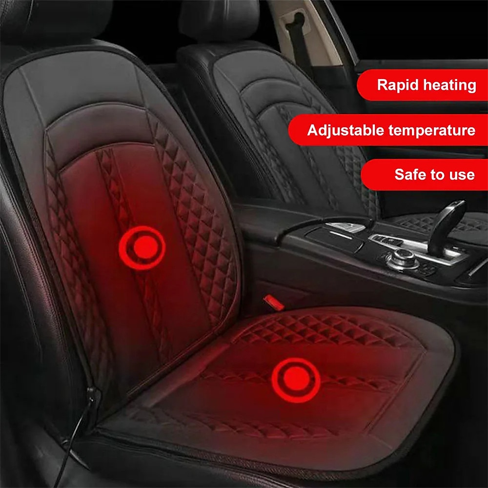12V Auto Verwarmde Zitkussens Winter Enkele en Dubbele Zitkussen Pad Elektrische Verwarmde Auto Zitkussen Accessoires 2025 - $35.99 –P2