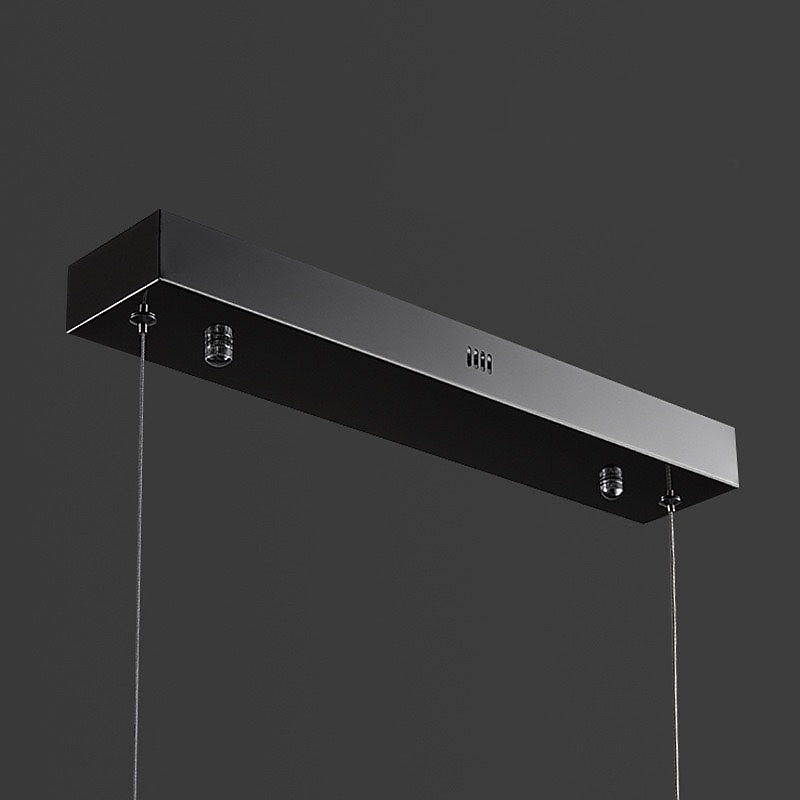 Kristallen kroonluchter luxe 120 cm liner ontwerp kroonluchter mooi grijs sprankelend kristal blad moderne kroonluchter voor keukeneiland woonkamer eetkamer slaapkamer verlichting 110-240v 2025 - $963.09 –P6