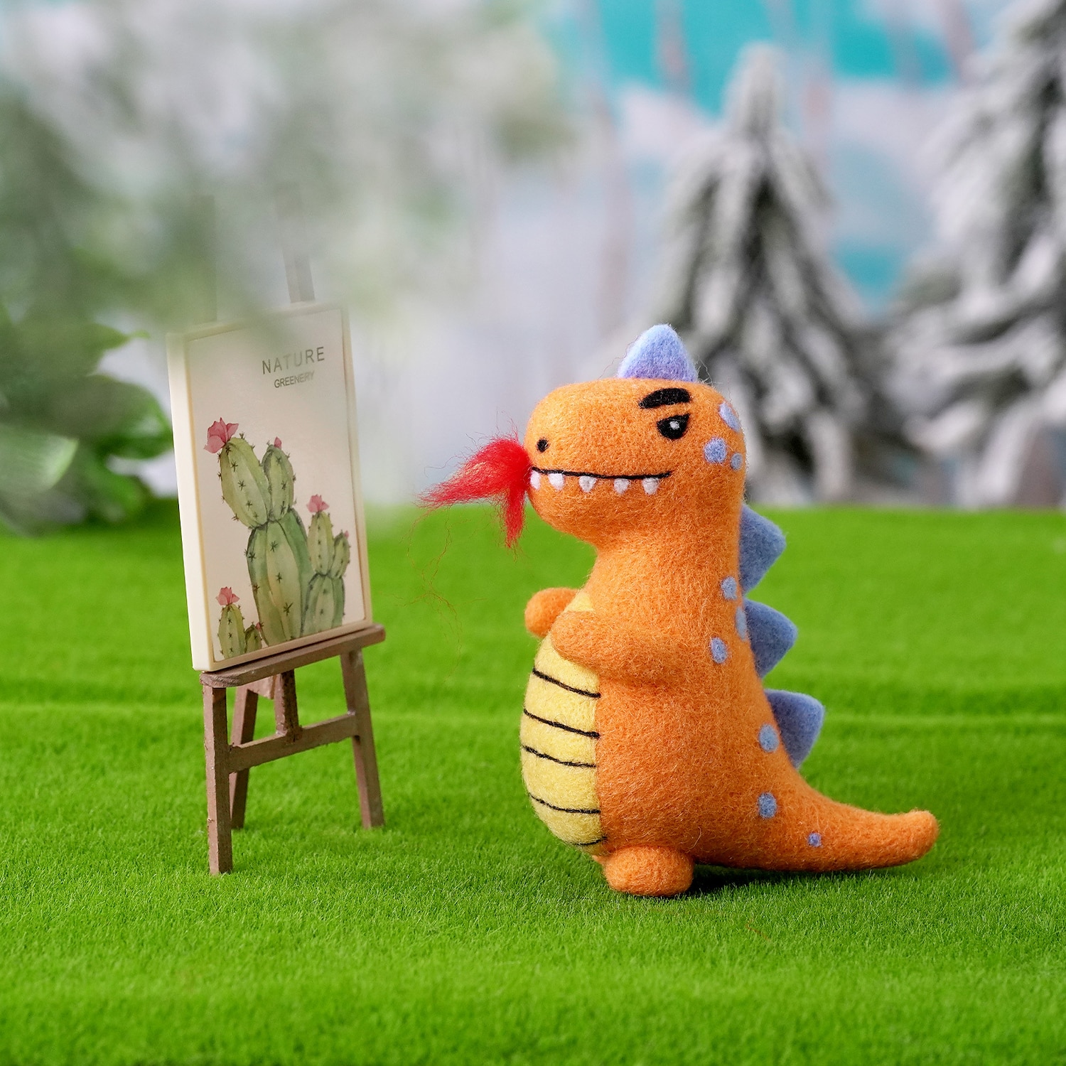 1 set feltro di lana poke fun aghi da infeltrimento forniture per infeltrimento ad ago per bambini kit per infeltrimento ad ago giocattoli per bambini feltro di lana poke musica confezione di materiali fai da te simpatico cartone animato dinosauro bambino del 2025 a $46.99 –P4