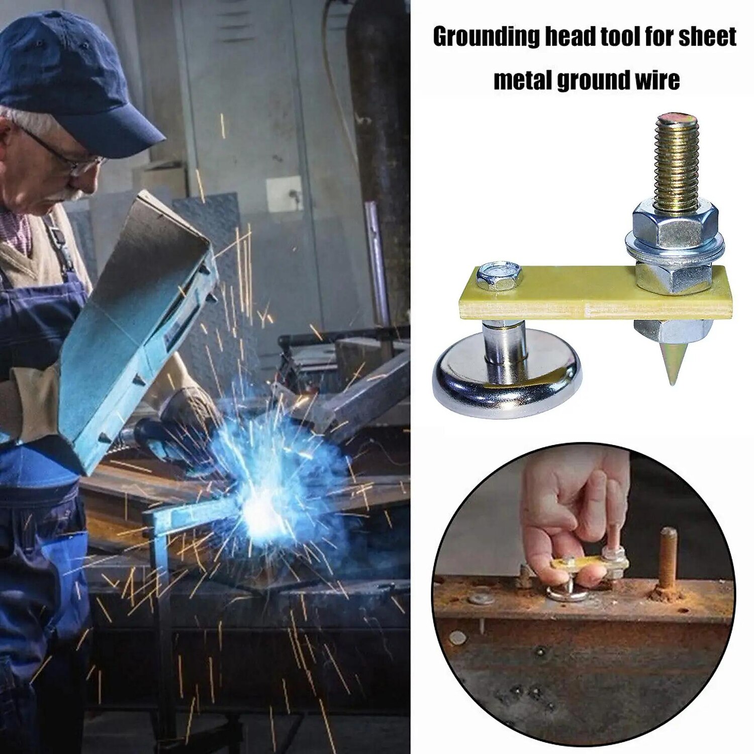Welding Magnet Head Magnetic Welding Fix Ground Clamp Strong Magnetic Welding Support For Electric Welding Ground Tools Hot! 2025 - $7.99 –P1