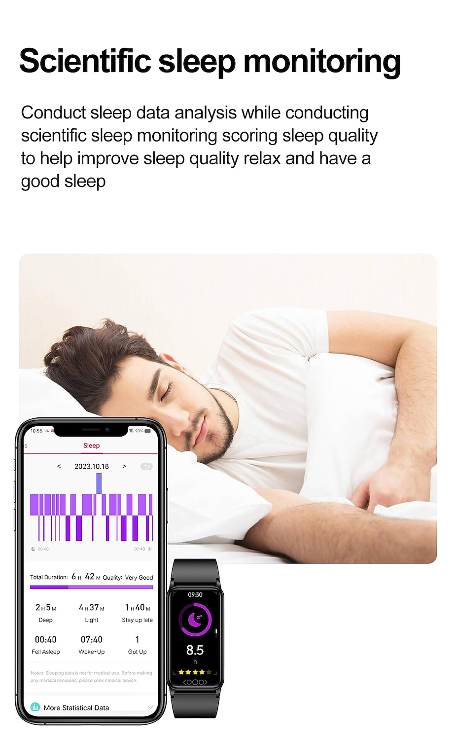 iMosi TK71Pro Slimme horloge 1.47 inch(es) Smart horloge Bluetooth Temperatuurbewaking Stappenteller Gespreksherinnering Compatibel met: Android iOS Dames Heren Waterbestendig Mediabediening 2025 - $36.99 –P12