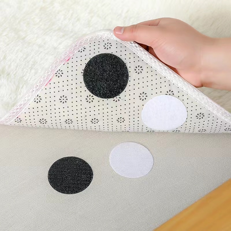 20 pares de pegatinas autoadhesivas fuertes de 60mm, gancho de nailon, pegatinas de puntos, cinta adhesiva para sábanas, sofá, alfombra, alfombra antideslizante 2025 - $11.49 –P6
